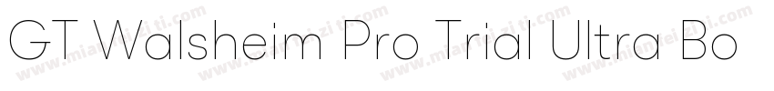 GT Walsheim Pro Trial Ultra Bold Re字体转换